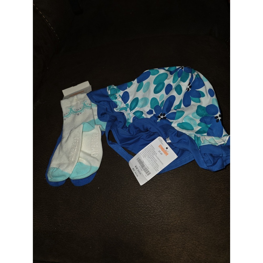 Gymboree seaside stroll‎ hat socks size 2t 3t nwt